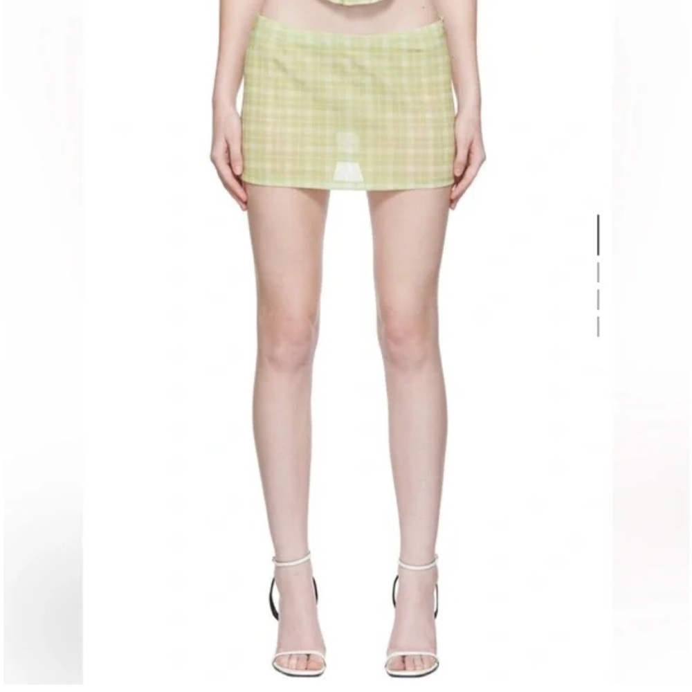 Miaou Fig mini skirt in baby plaid